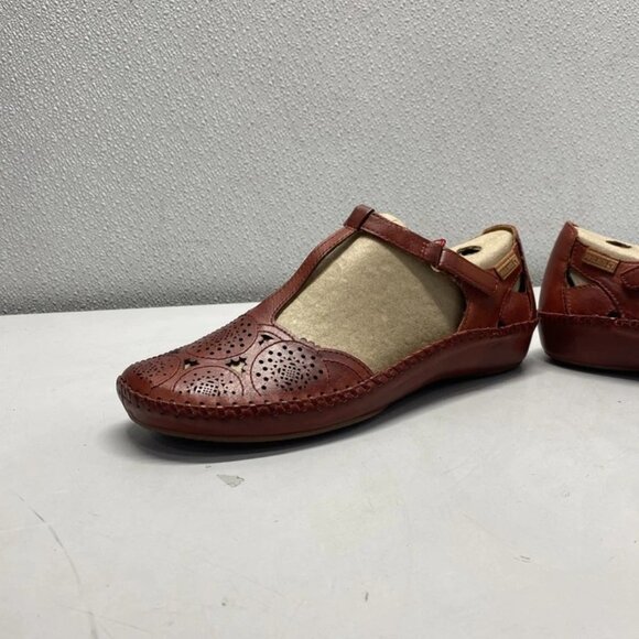 NEW PIKOLINOS Women’s P. Vallarta Sandals – Red Size EU 41 / US 10.5 – Leather - Picture 2 of 8